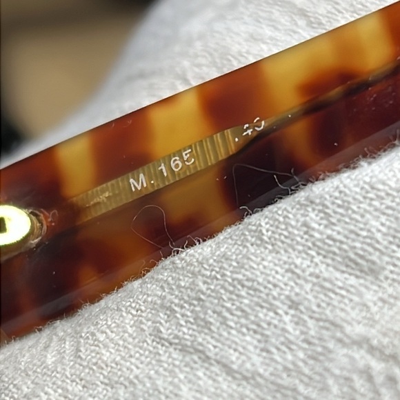 Missoni 90’s Vintage Tortoise Shell Gold Eyeglasses M165 358 Made in Italy - Picture 9 of 11